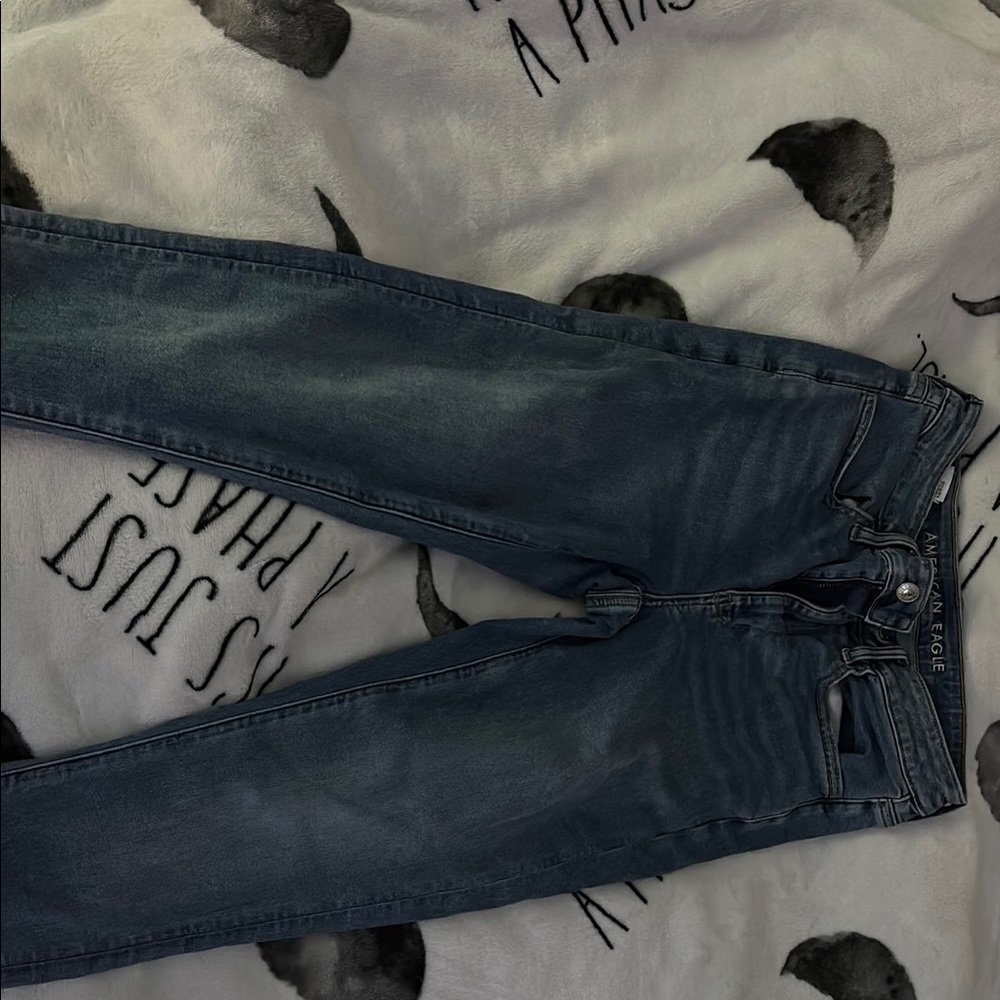 American Eagle Blue Jeggings Classic Denim